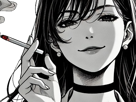 femme-manga-cigarette