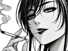 femme-manga-cigarette