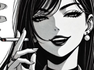 femme-manga-cigarette