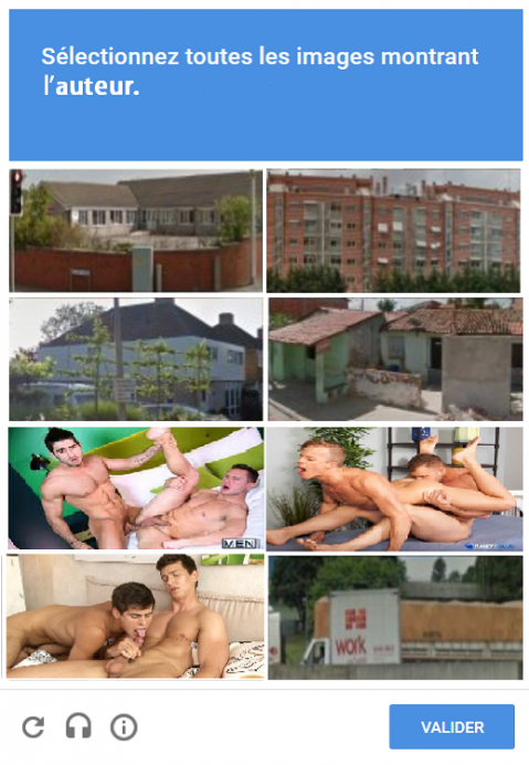 gay troll auteur captcha