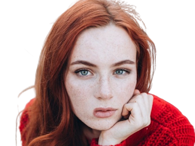 femme fille rousse banque image libre de droit