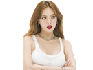 kikoojap-kim-hyuna-kpop-white-blanc-lipstick-rouge-levre-bras-croises-cross-arm