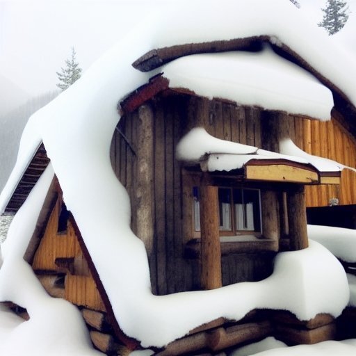 bonhomme neige maison chalet
