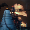 industrie-zone-industrielle-usine-fumee-pollution-nuit-centrale-chimie