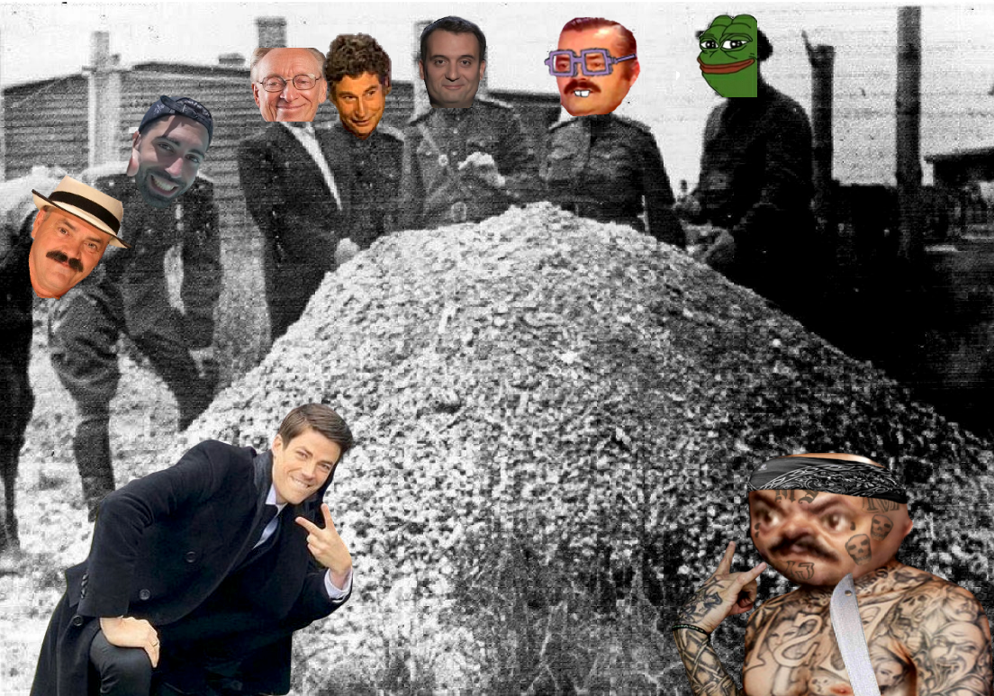 holocauste shoah choah cranes cartle tombe pose risitas pnl chance jesus pepe philippot celestin aushwitz