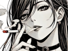 femme-manga-cigarette