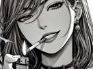 femme-manga-cigarette