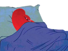 mascotte-jeux-olympique-jo-phryge-dort-dormir-lit-nuit-donald-duck