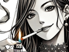 femme-manga-cigarette