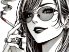 femme-manga-cigarette