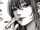 femme-manga-cigarette