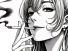 femme-manga-cigarette