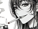 femme-manga-cigarette