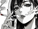 femme-manga-cigarette