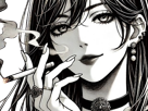 femme-manga-cigarette
