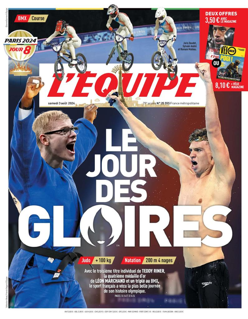 jo jeux olympiques 2024 equipe leon marchand bmx teddy felix