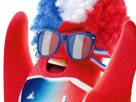 phryge-jo-phryges-mascotte-paris-2024-jeux-olympiques-perruque-lunettes-supporter-bras-heureux-france-drapeau