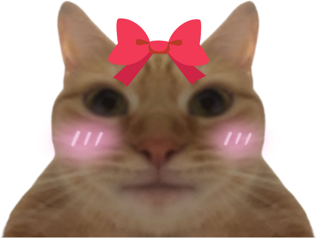 chat rougit mignon fille mignonne chatte timide rouge anime noeud papillon femme