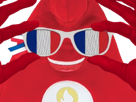 mascotte-phryge-phryges-jeux-olympiques-paris-2024-jo-lunettes-supporter-france-mains-doigts-florent-manaudou