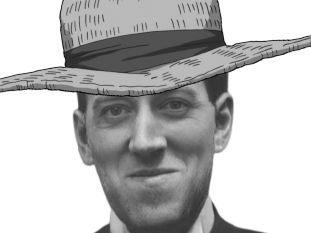 one piece howard h p lovecraft sourire troll ahi chapeau paille mugiwara