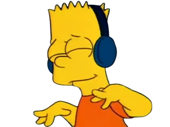 bart simpson musique chill casque son