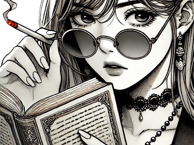 femme manga cigarette