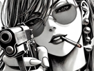 femme-manga-cigarette-arme