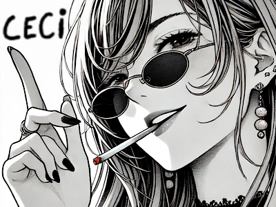 femme manga cigarette ceci