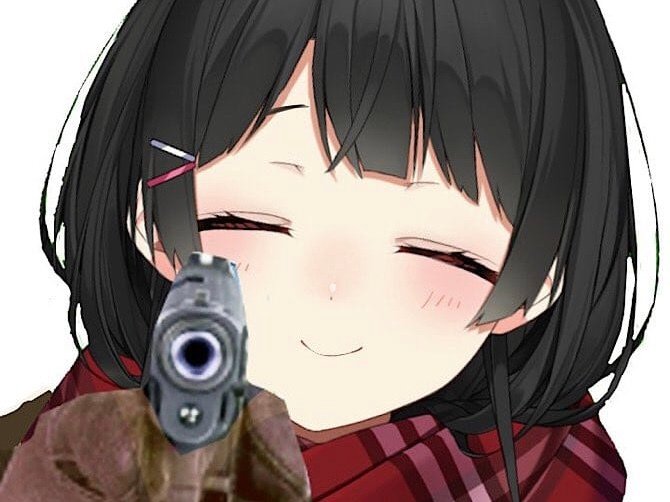 kj kawaii tsukino mito pistolet