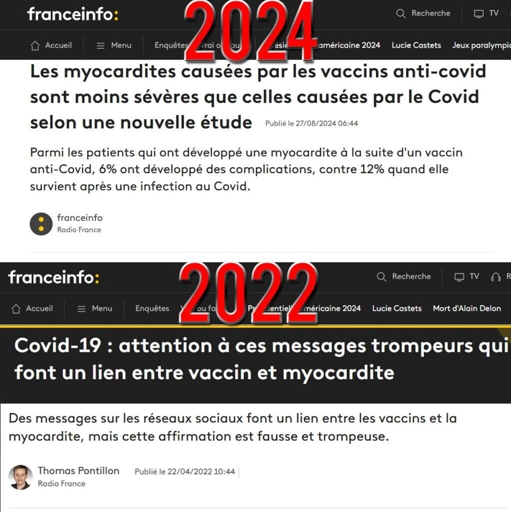 Sticker 2022 2024 myocardites covid vaccin par sukhrVert