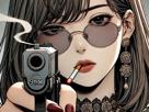 femme-manga-cigarette-arme