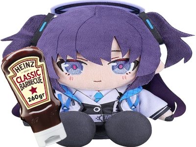 blue archive yuuka sauce bbq barbecue
