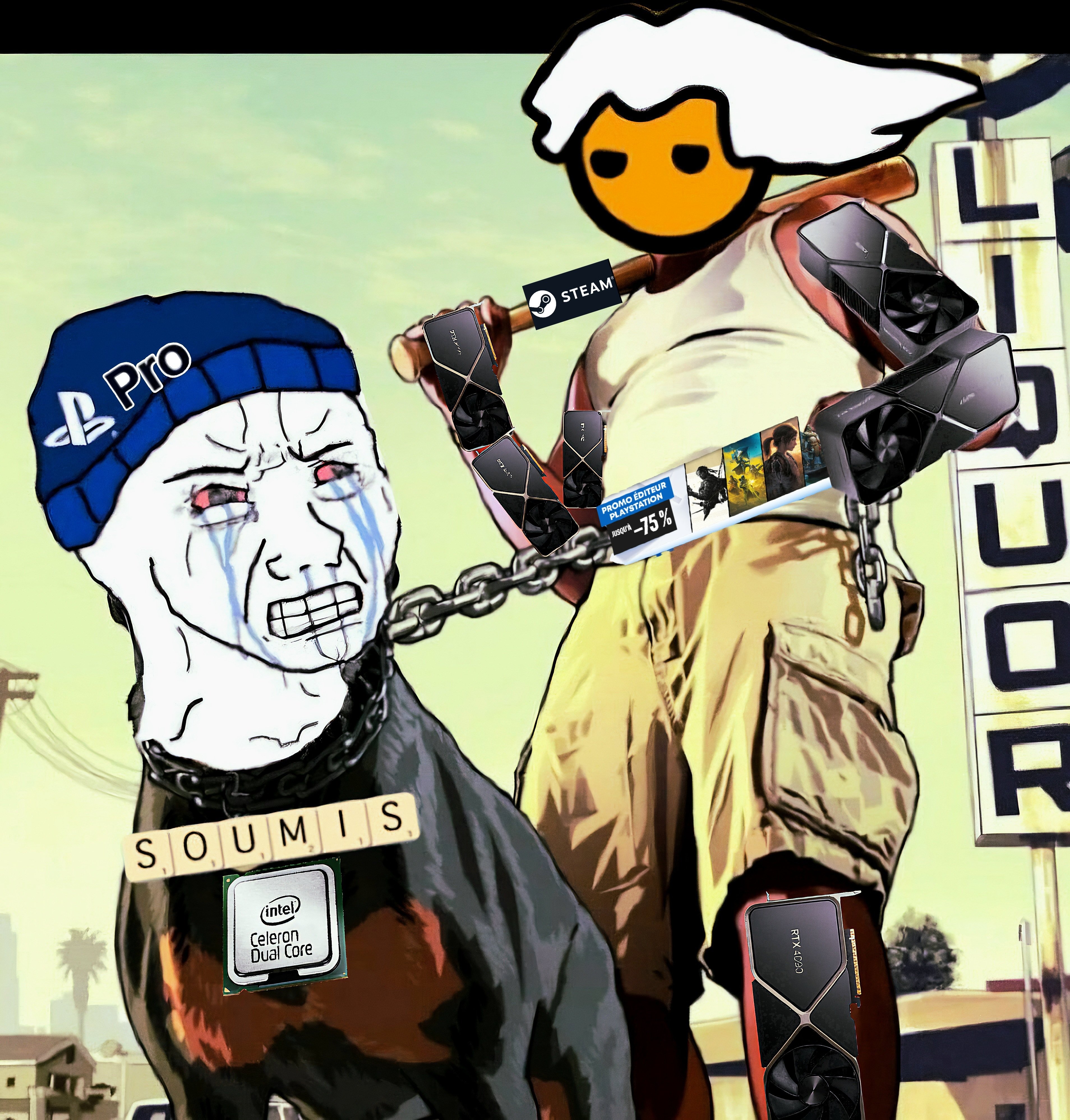 ps5 soumis pc master race masterrace pro rtx playstation tiers editeur niaise