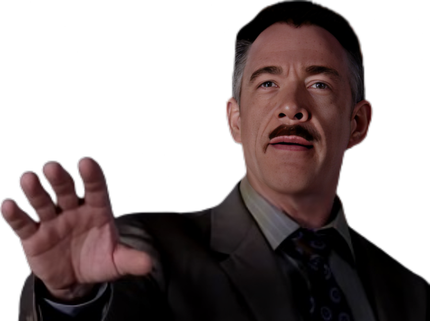 Sticker spiderman spider man spider man 2 j jonah jameson jjj jk simmons daily bugle patron journaliste par Cinemassacre_
