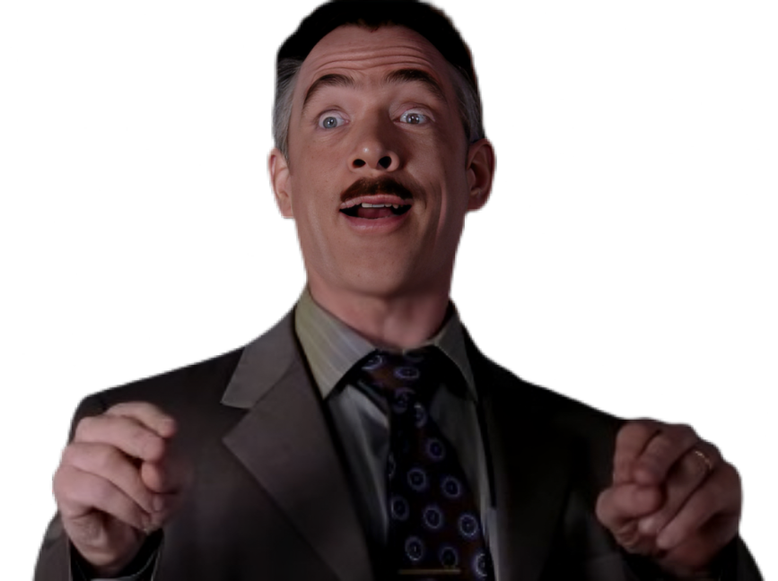 Sticker spiderman spider man spider man 2 j jonah jameson jjj jk simmons daily bugle patron journaliste par Cinemassacre_