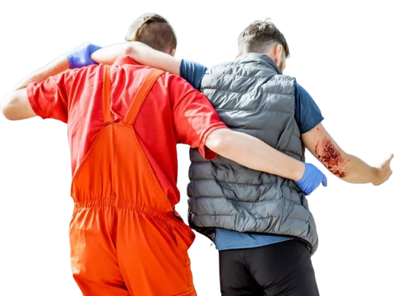 blesse porter marcher bras tenir