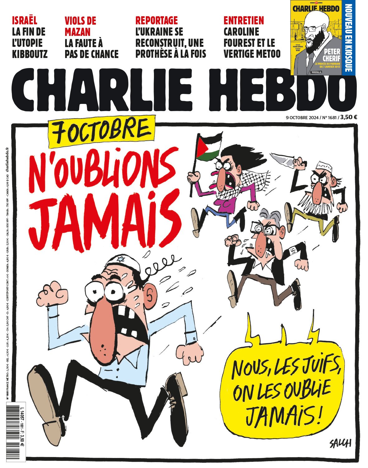 charlie hebdo 7 octobre melenchon noublions jamais juif shoah israel palestine gauche gaucho