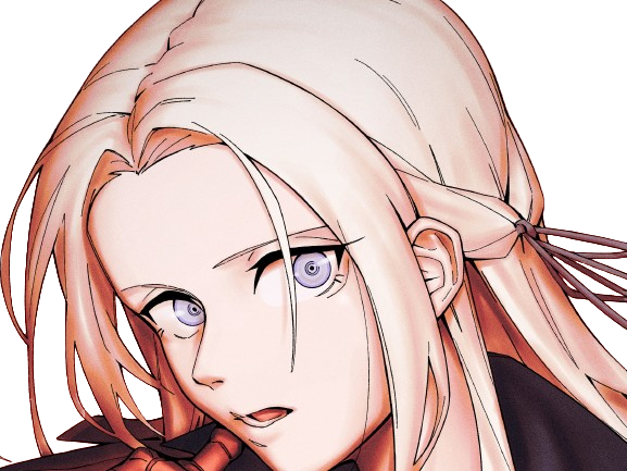 edelgard edel jeanne fire emblem three houses aigles jais moupe determinee surprise etonnee tendue combattante