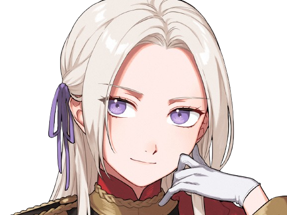 edelgard edel jeanne fire emblem three houses aigles jais moupe main malicieuse confiante charmeuse assuree