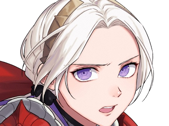 edelgard edel jeanne fire emblem three houses aigles jais moupe determinee interrogative autoritaire tendue
