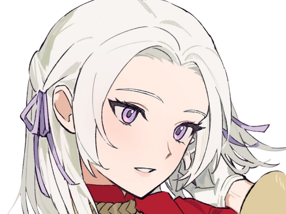 edelgard edel jeanne fire emblem three houses aigles jais moupe main cheveux confiante sourit charmante