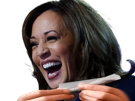 kamala-harris-joint-drogue-feuille-defonce-rire-rigole-fume-roule-weed-presidente