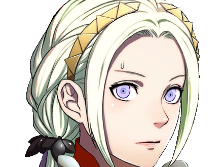 edelgard edel jeanne fire emblem three houses aigles jais moupe etonnee surprise inquiete depourvue