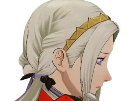 edelgard edel jeanne fire emblem three houses aigles jais moupe triste abattue meurtrie introspective profil
