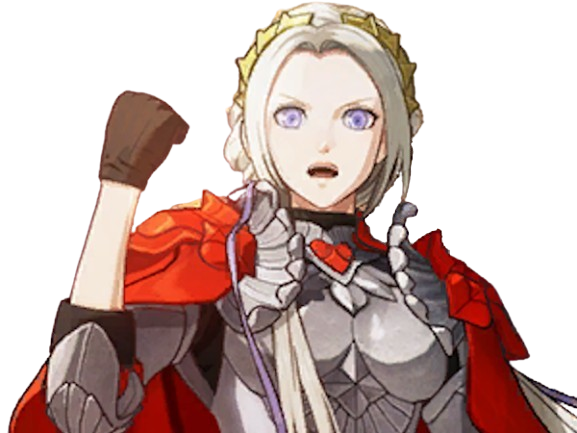 edelgard edel jeanne fire emblem three houses aigles jais moupe poing combative determinee passionnee encourageante