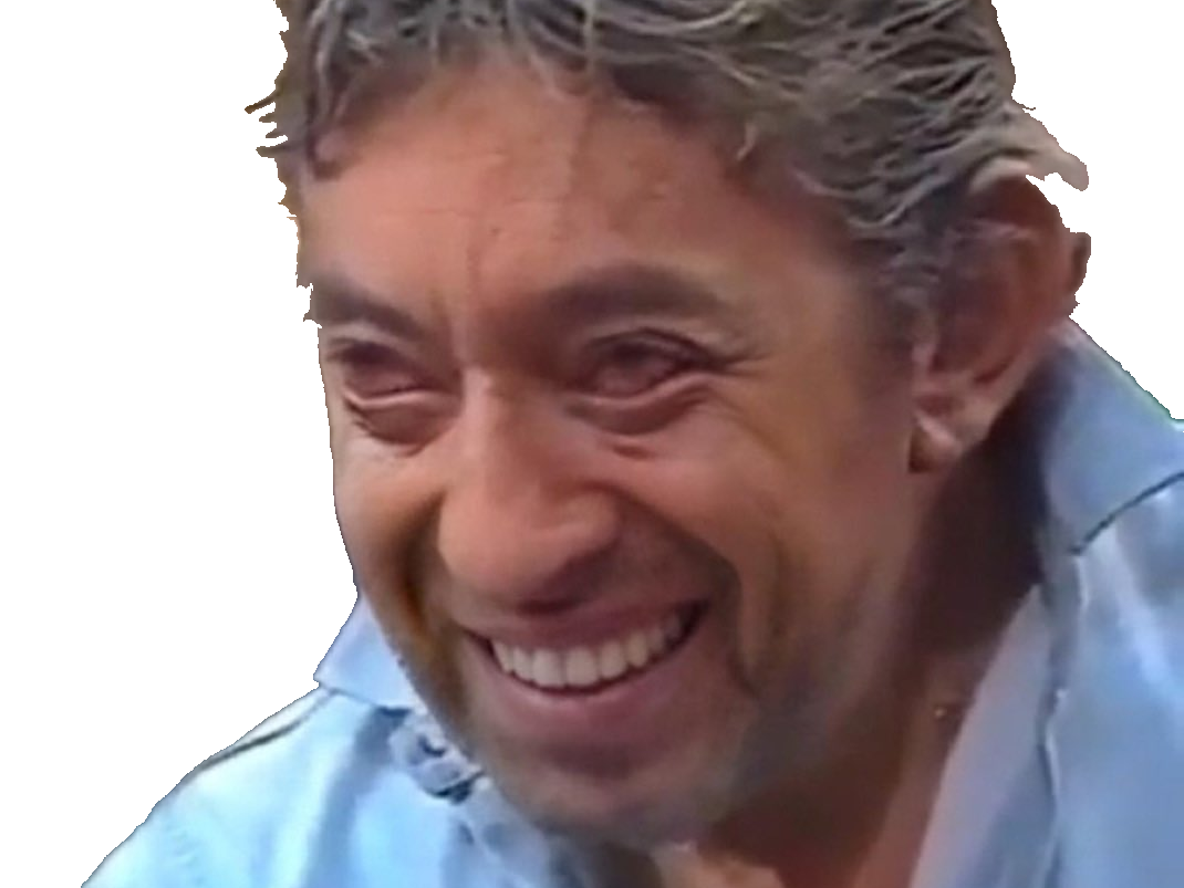 risitas serge gainsbourg gainsbar enfant tv tele show alcool alcoolique faceapp sourire marlou verre cigarette