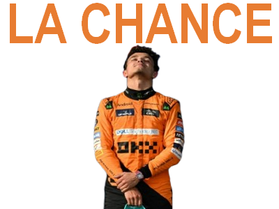 lando norris la chance chanceux mclaren ferrarix norrix victoire orange f1 formule 1