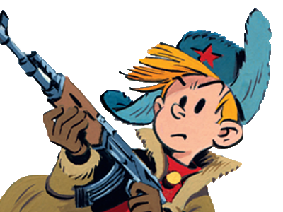 spirou fantasio soviets gun arme bd autre communiste
