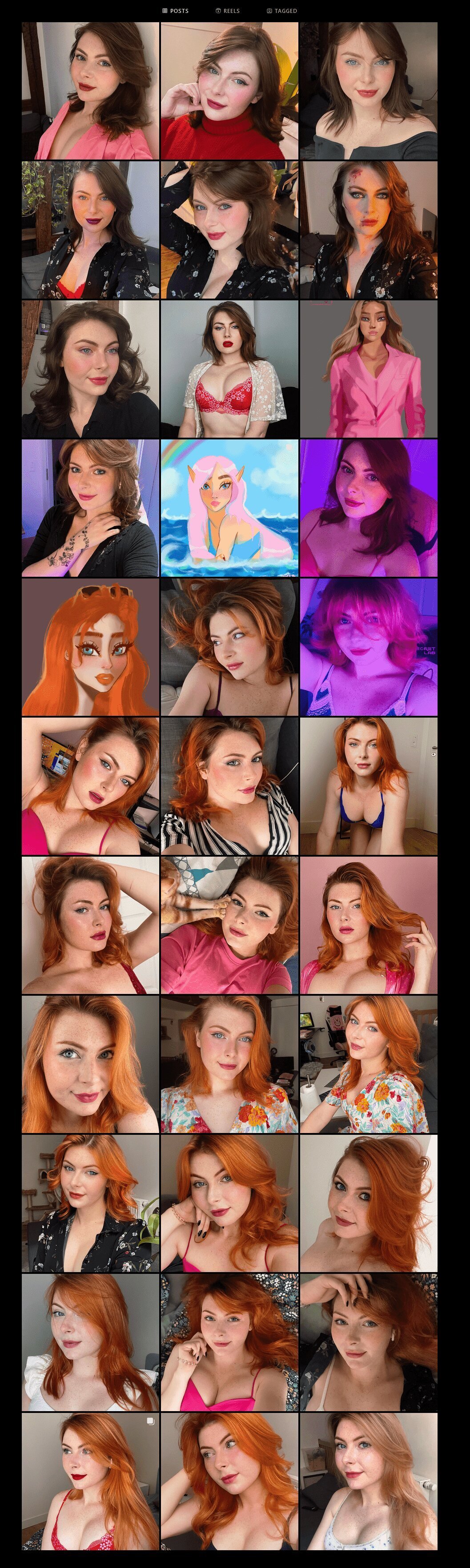 trans trap femme meuf fille rire rousse