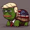 pepe-trump-president-tortue-fier-patience-victoire-elections-vance-2024-usa-etats-unis